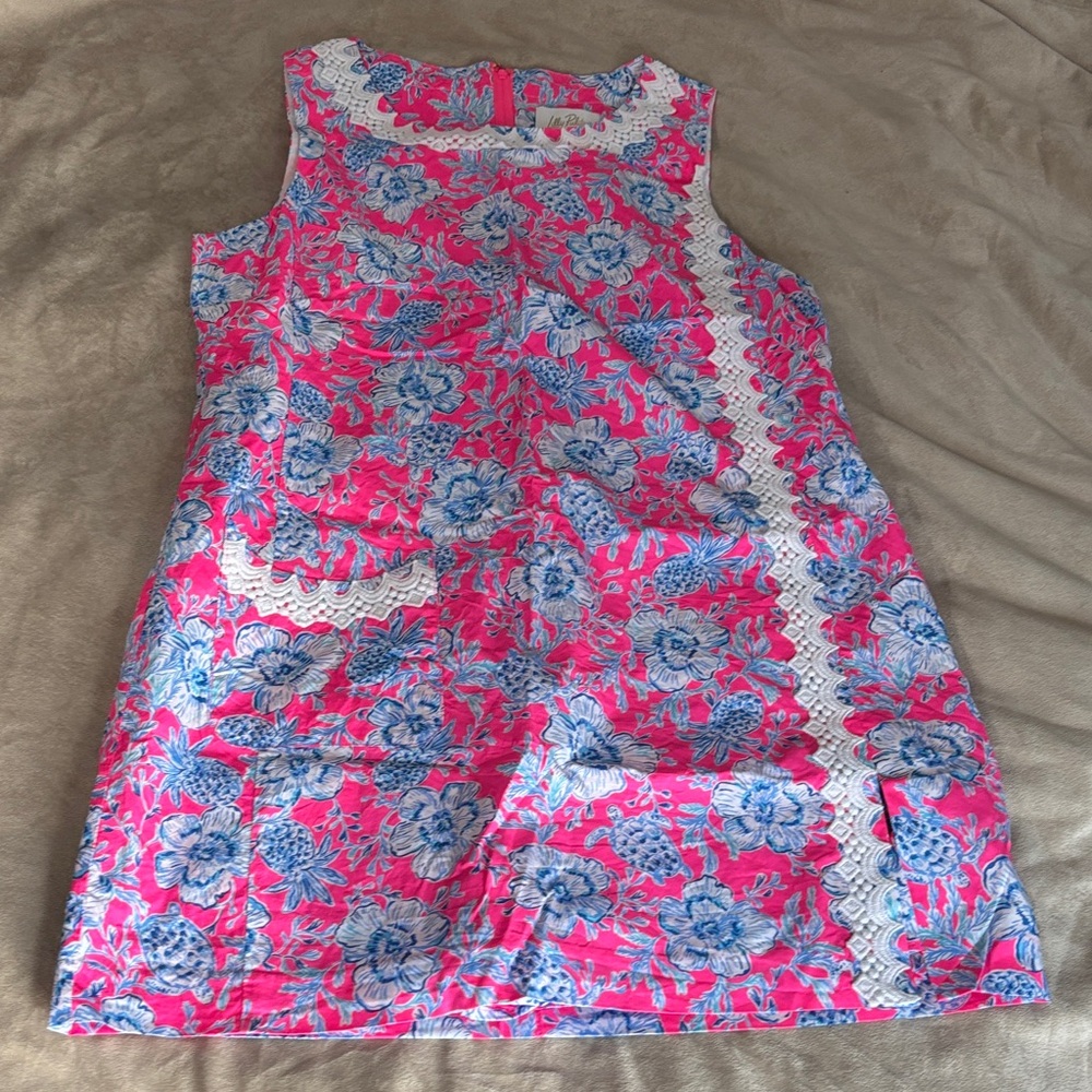 Lilly Pulitzer Pink and Blue Floral Dress